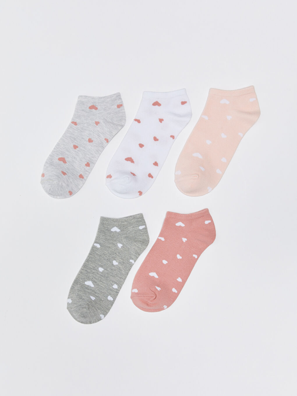 Women's Patterned Booties Socks 5-Pack