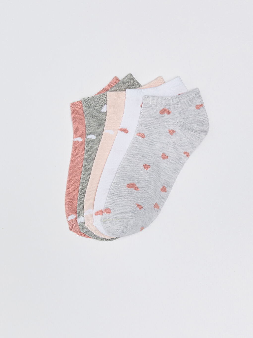 Women's Patterned Booties Socks 5-Pack-1