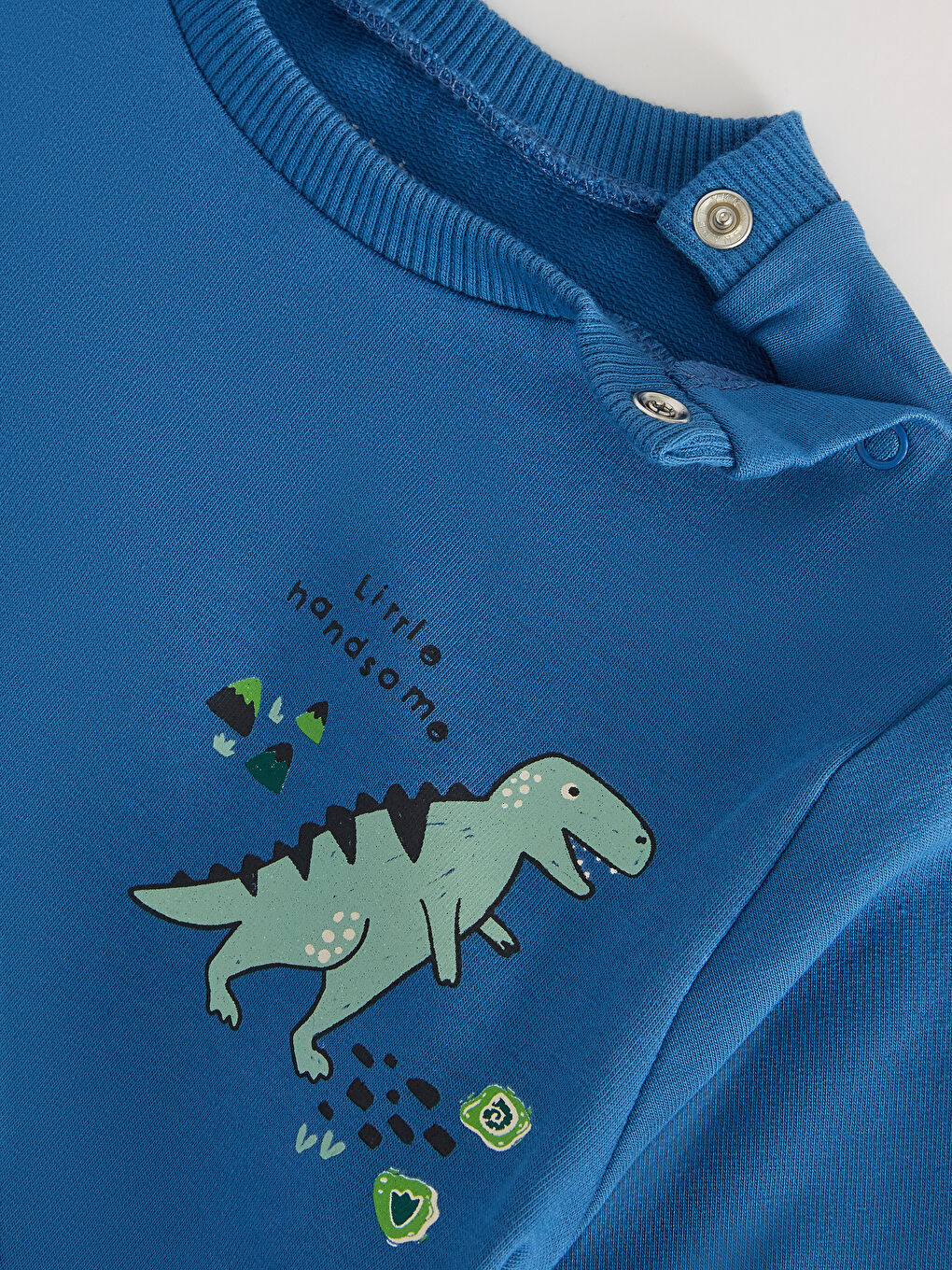 طقم بلوزة بكم طويل بياقة دائرية مطبوعة للأولاد الرضع مع بنطلون رياضي - مجموعة من قطعتين-3