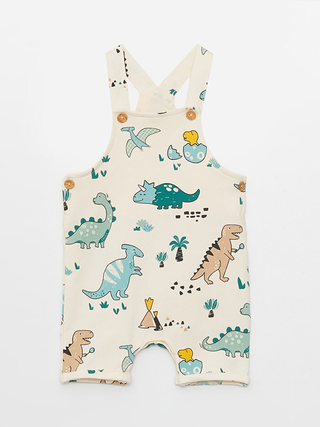 Quadratischer Kragen Bedruckte Baby Jungen Latzhose