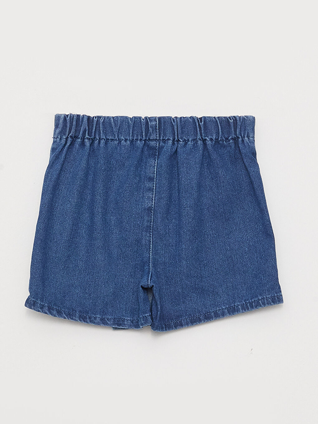 Fustă scurtă din denim pentru fete cu talie elastică-1