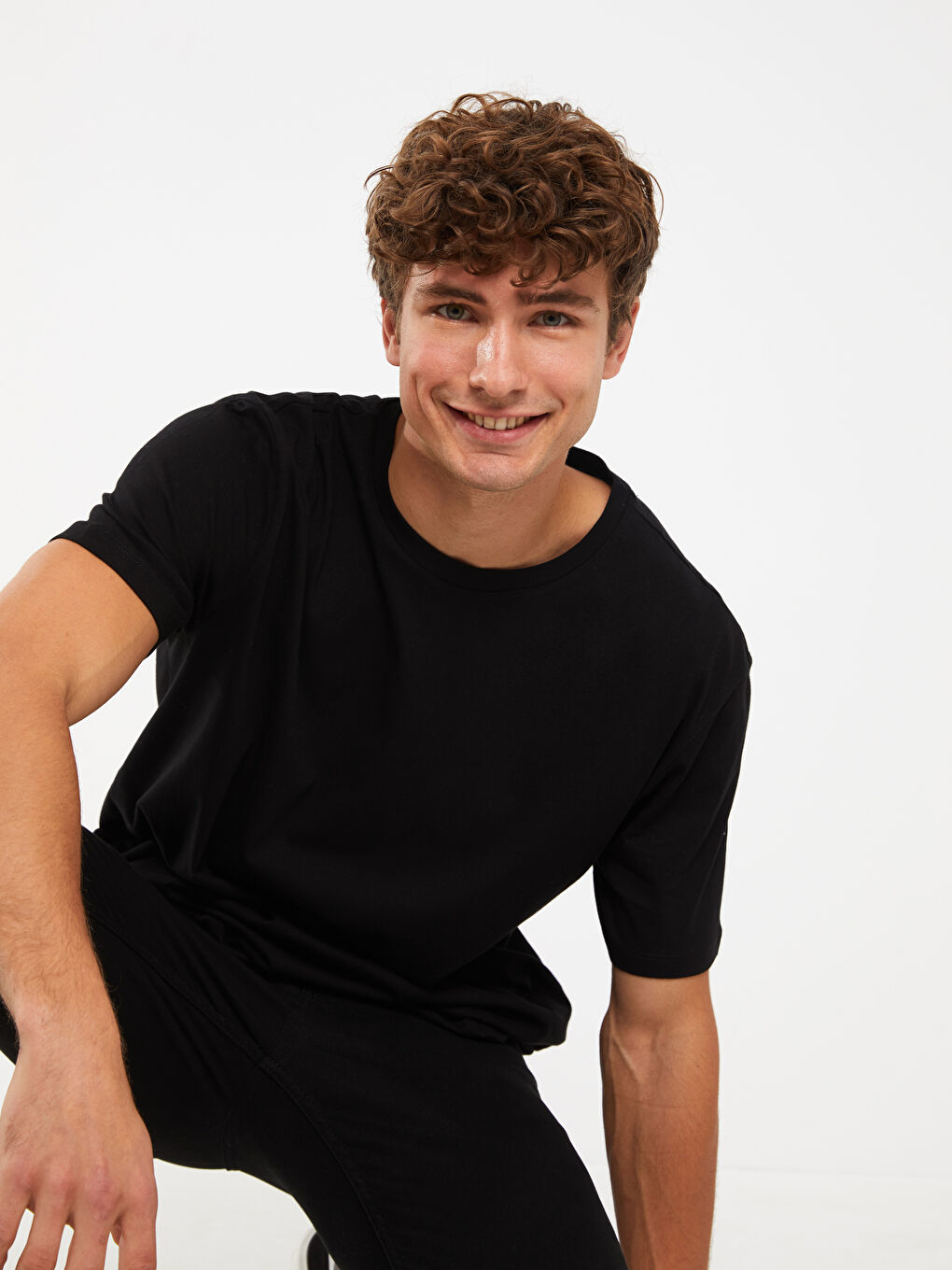 Crew Neck Jersey Men's T-Shirt-2