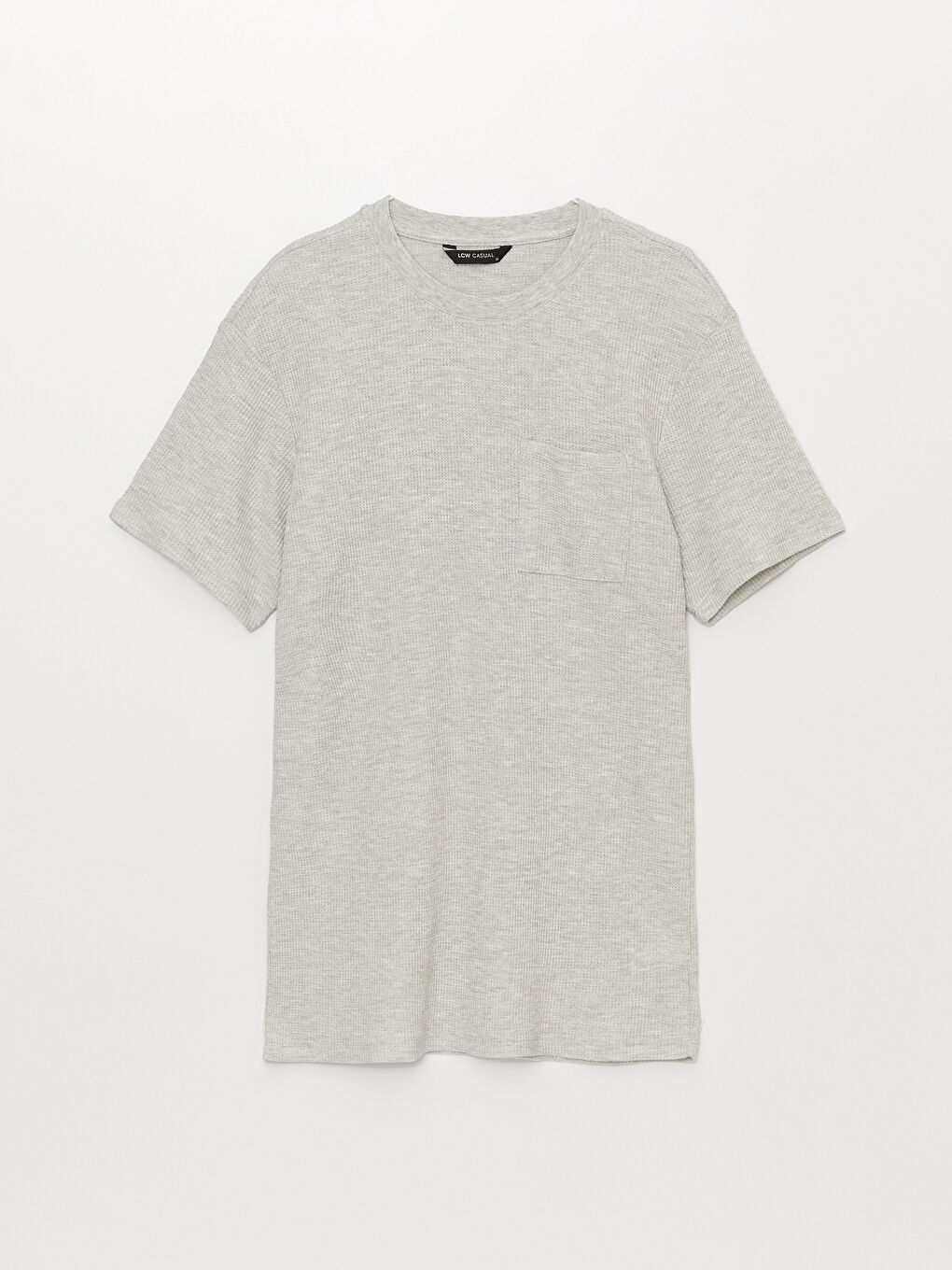 تيشيرت رجالي بياقة دائرية وكم قصير-5