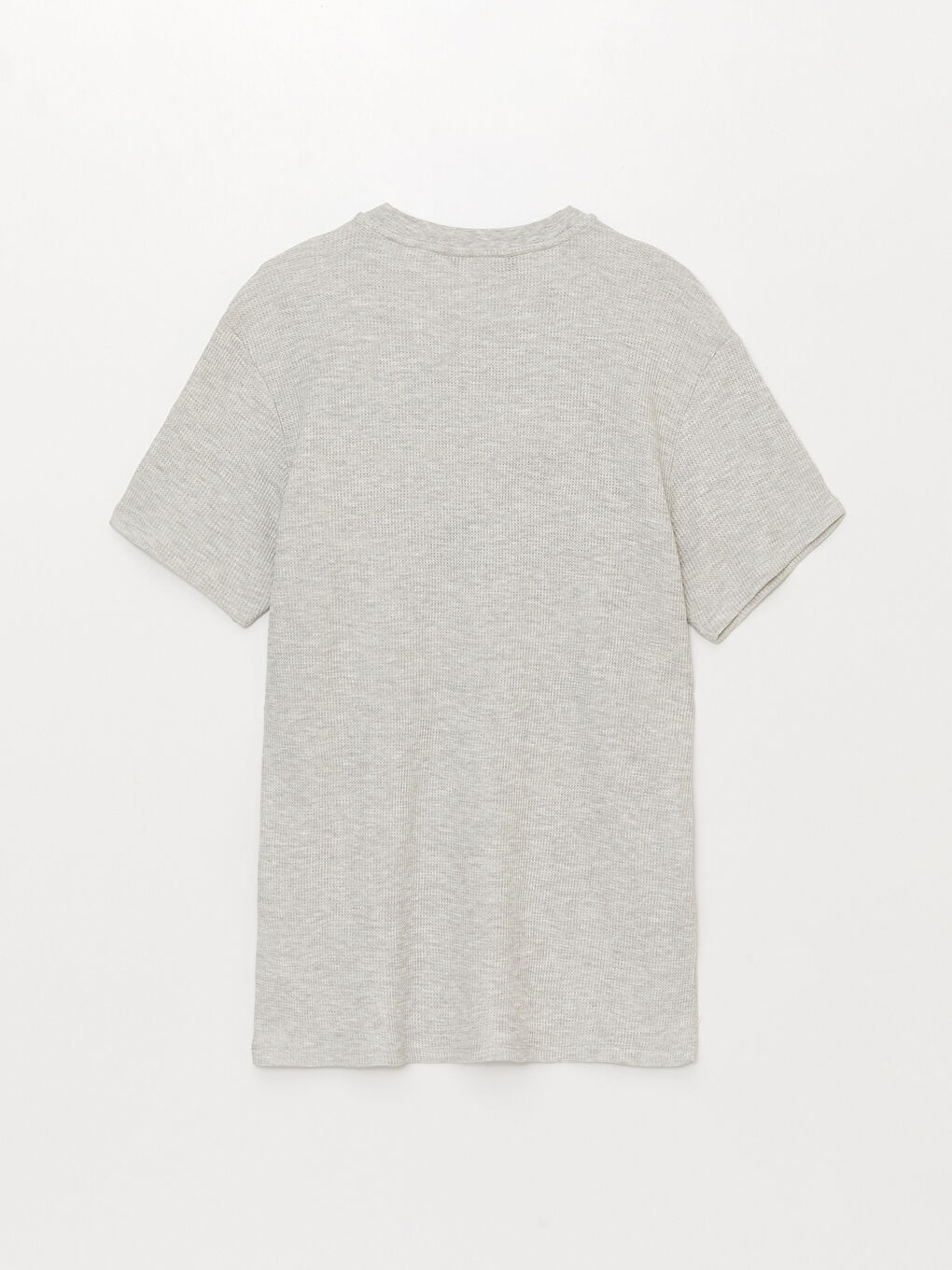 تيشيرت رجالي بياقة دائرية وكم قصير-6