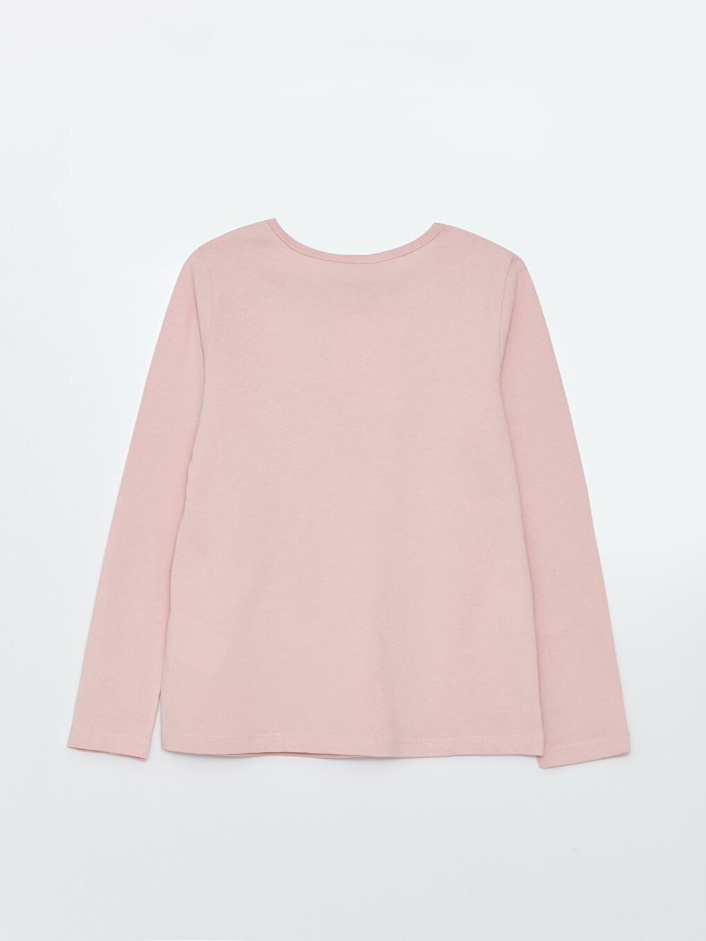 LCW Kids Crew Neck Printed Long Sleeve Girls' T-Shirt -S32595Z4-G3G