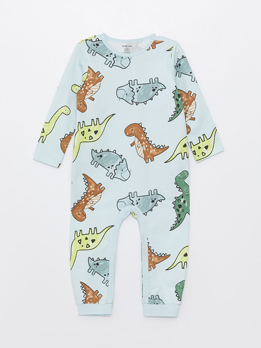 Bisiklet Yaka Uzun Kollu Baskılı Erkek Bebek Tulum