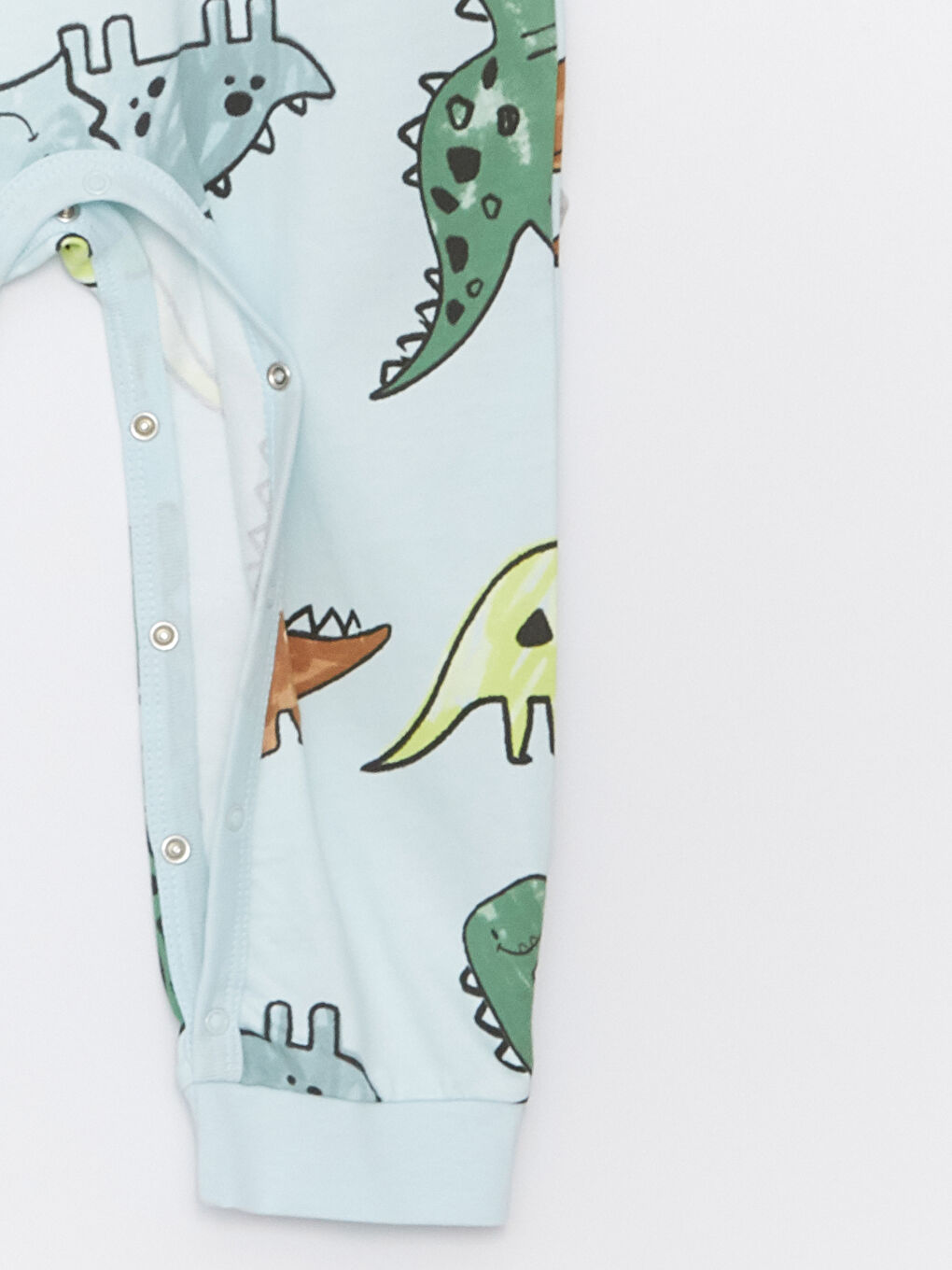 Bisiklet Yaka Uzun Kollu Baskılı Erkek Bebek Tulum-2