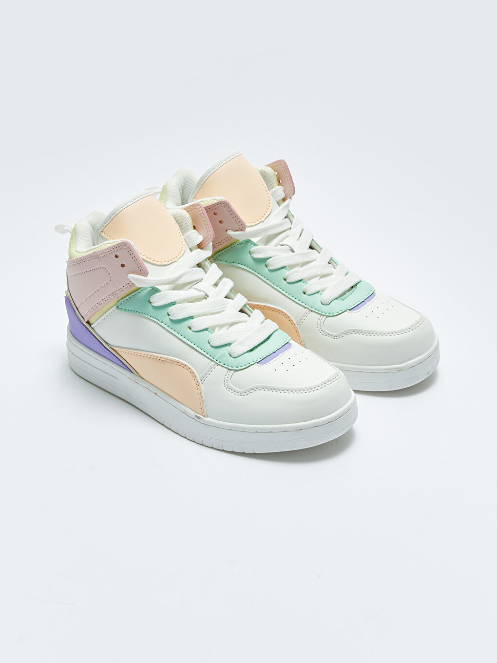 Lace-up Ankle-High Women's Sneakers -S32614Z8-F9C