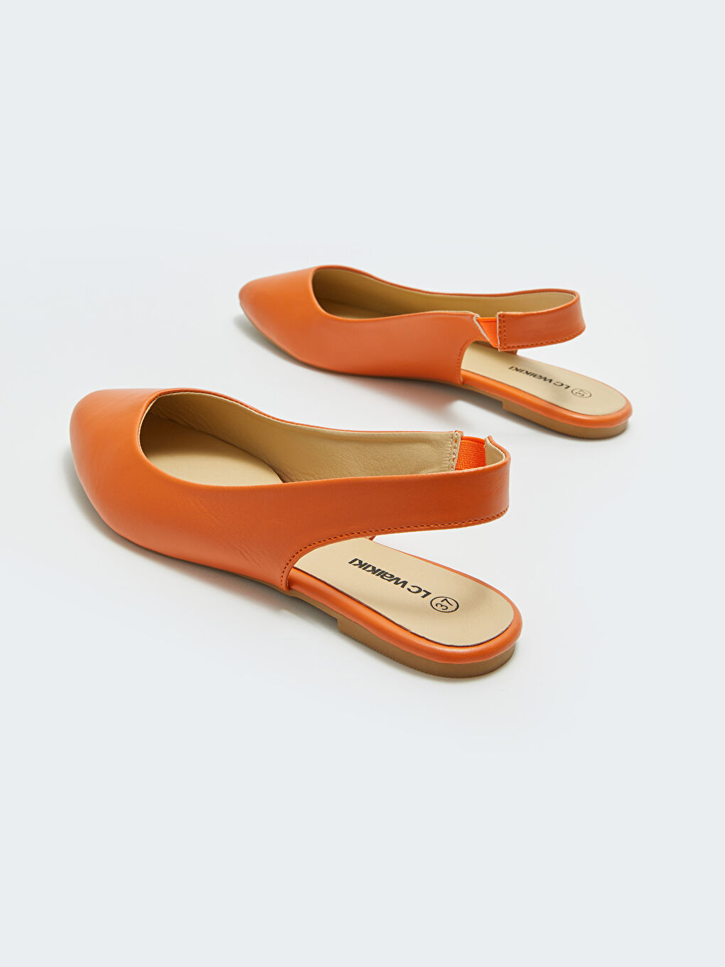 Leather Look Pointed Toe Flats -S32615Z8-SDN