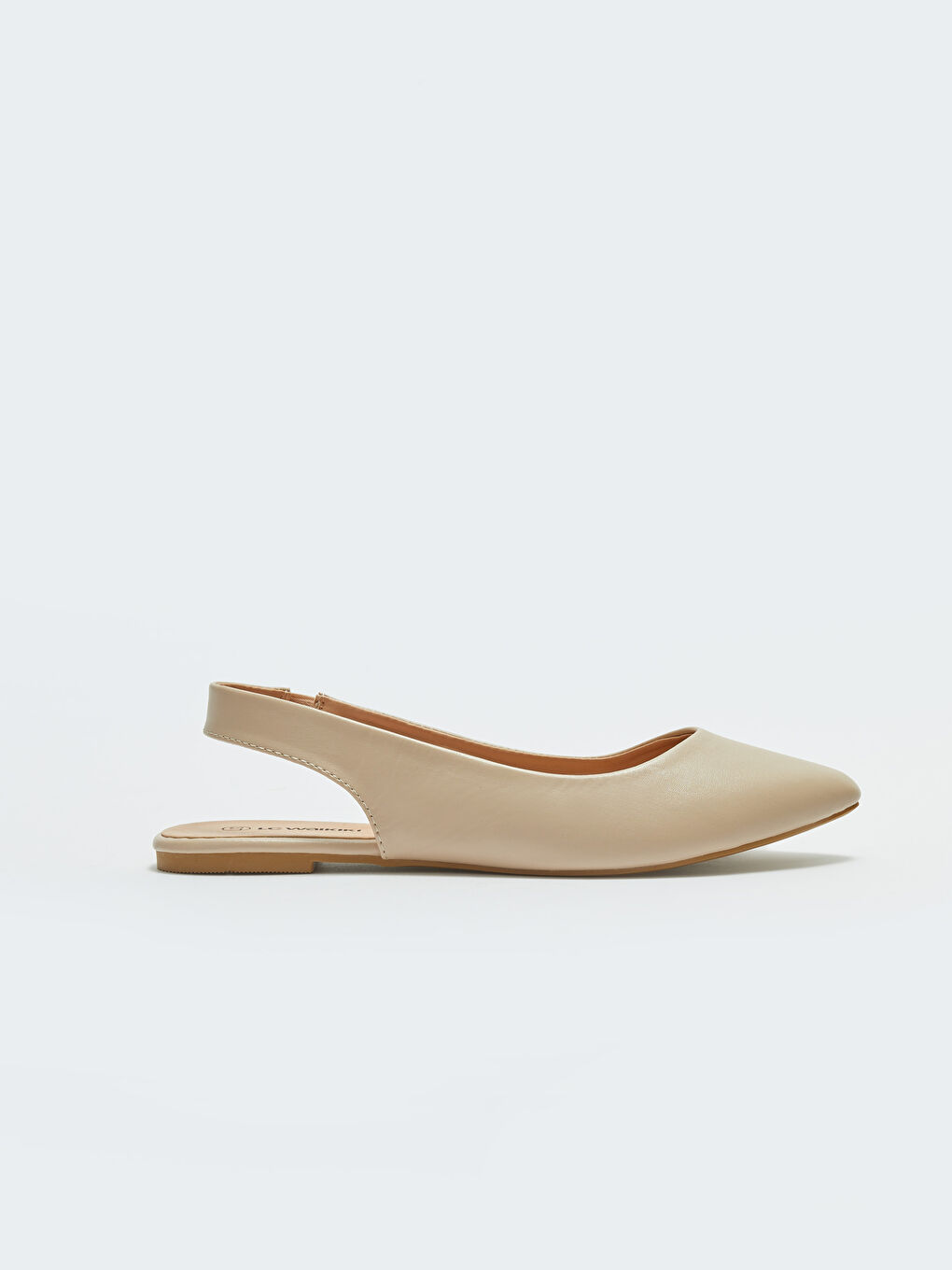 LCW STEPS Leather Look Pointed Toe Flats -S32615Z8-SVZ