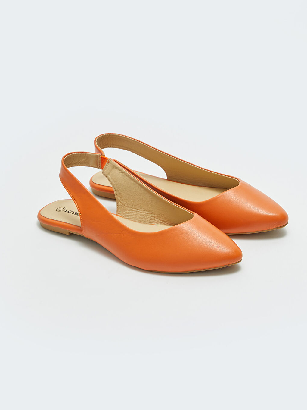 Leather Look Pointed Toe Flats -S32615Z8-SDN