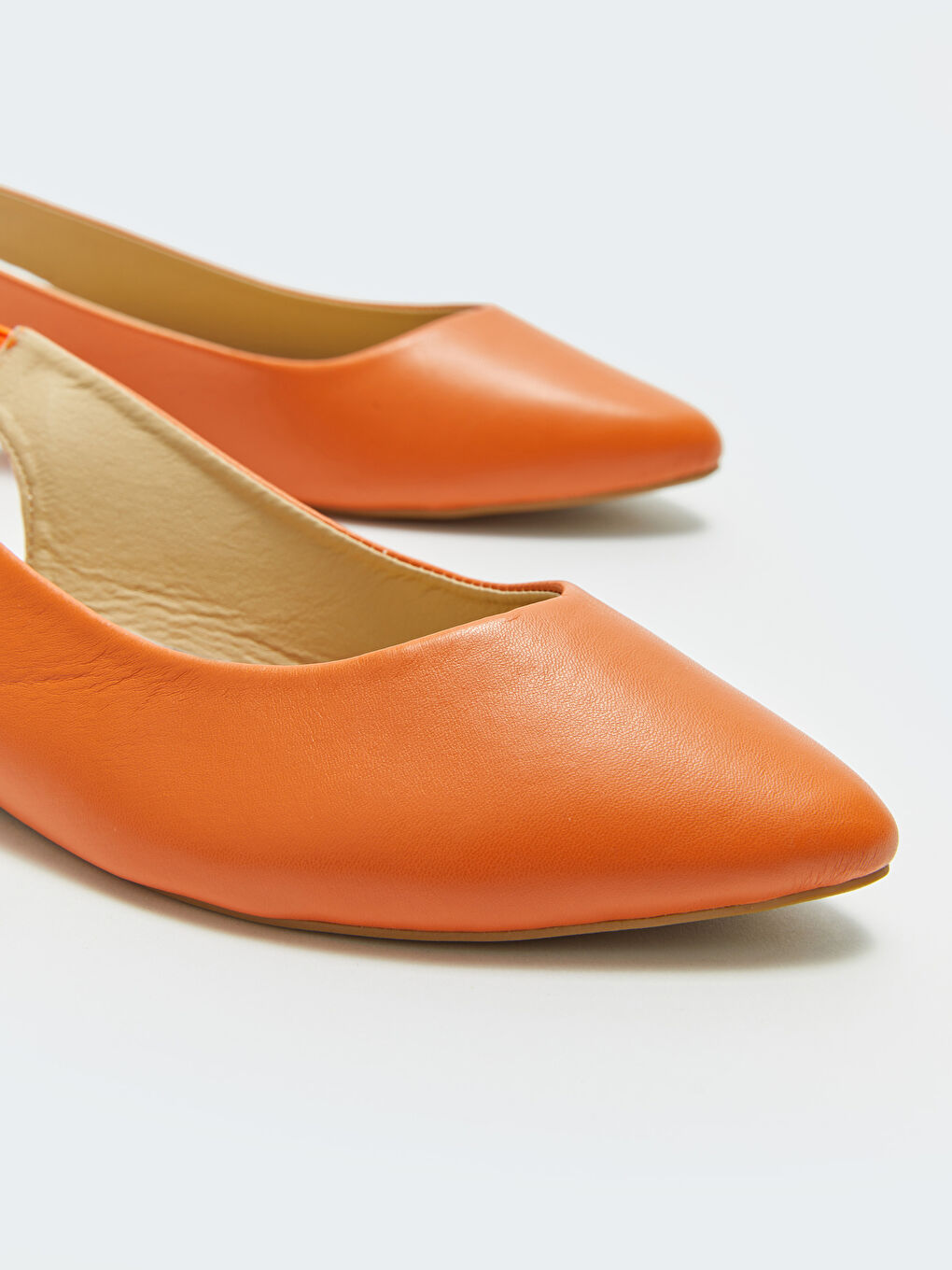 Leather Look Pointed Toe Flats -S32615Z8-SDN