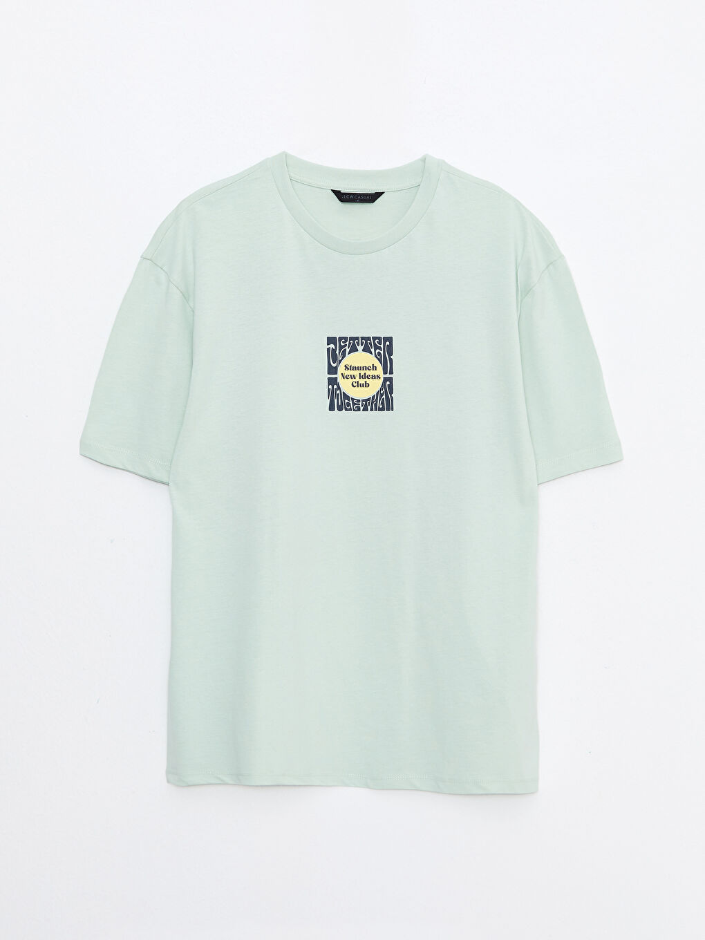 Футболка мужская из джерси с круглым вырезом-5