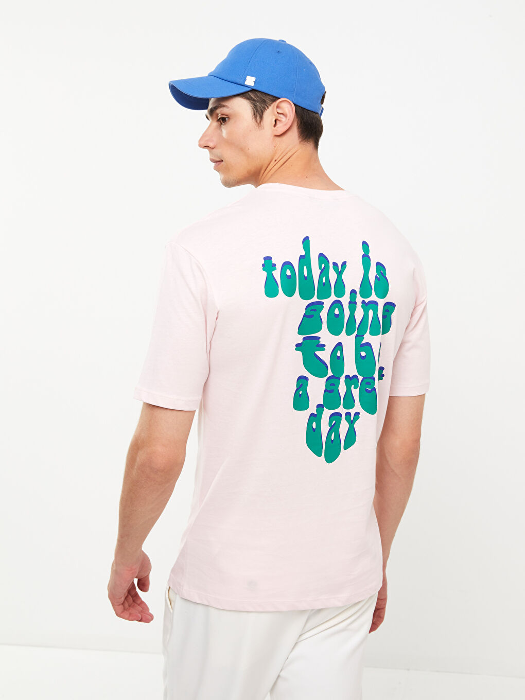 تيشيرت رجالي بياقة دائرية قماش جيرسي-5