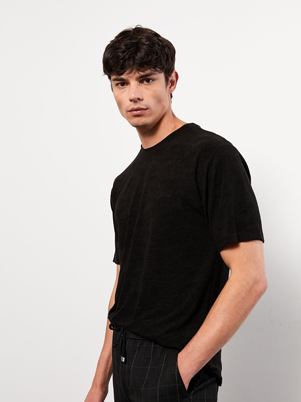 Crew Neck Short Sleeve Men's T-Shirt-1