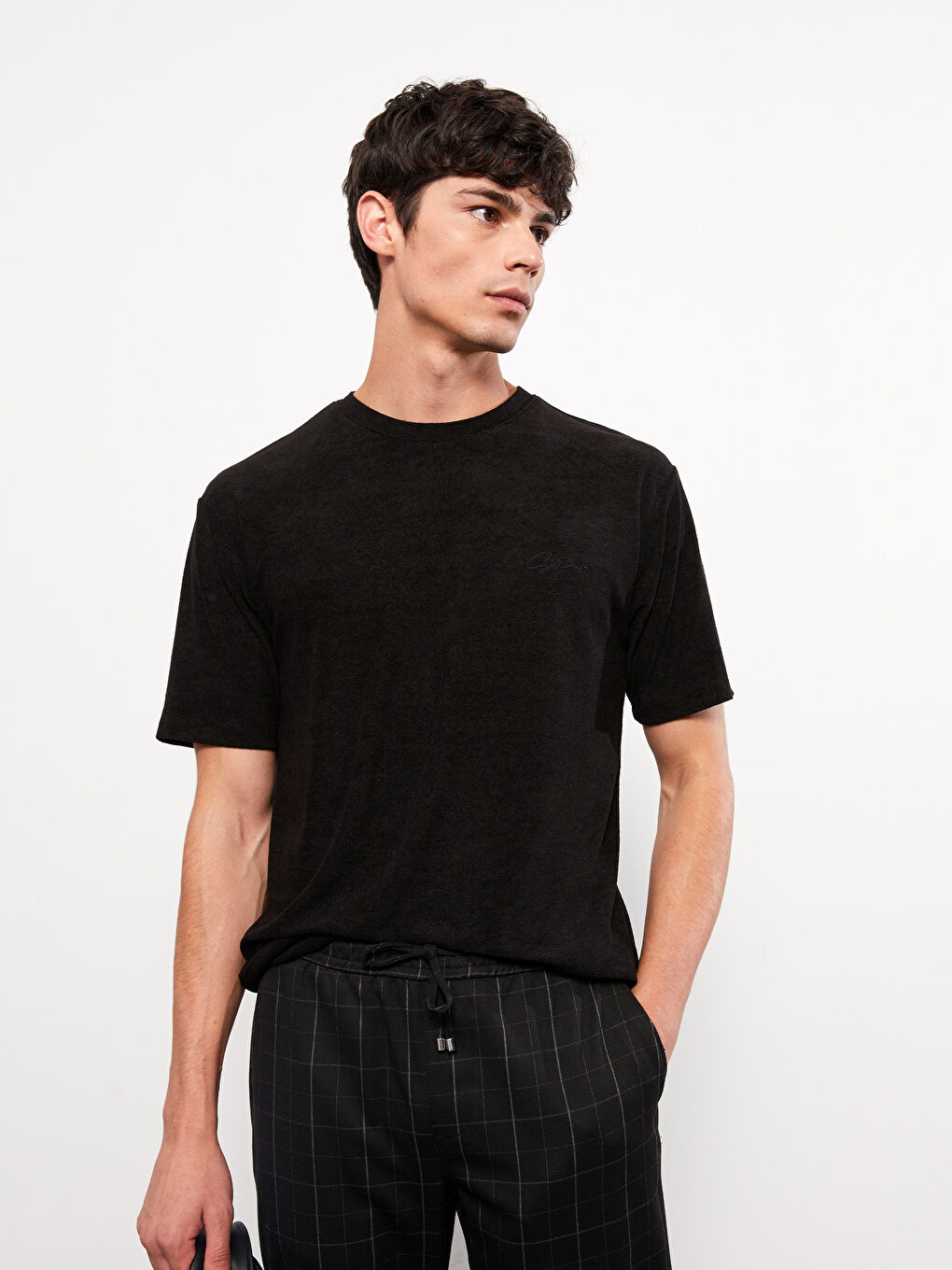 Crew Neck Short Sleeve Men's T-Shirt-2