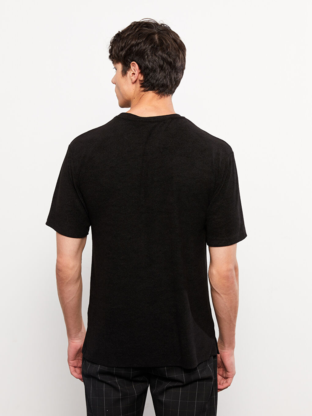 Crew Neck Short Sleeve Men's T-Shirt-4