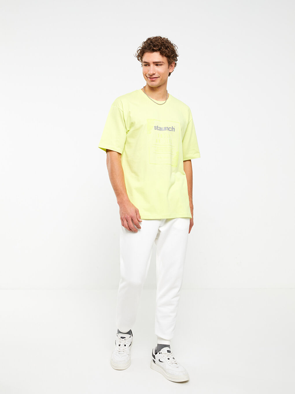 Crew Neck Short Sleeve Printed Combed Cotton Men's T-shirt-2