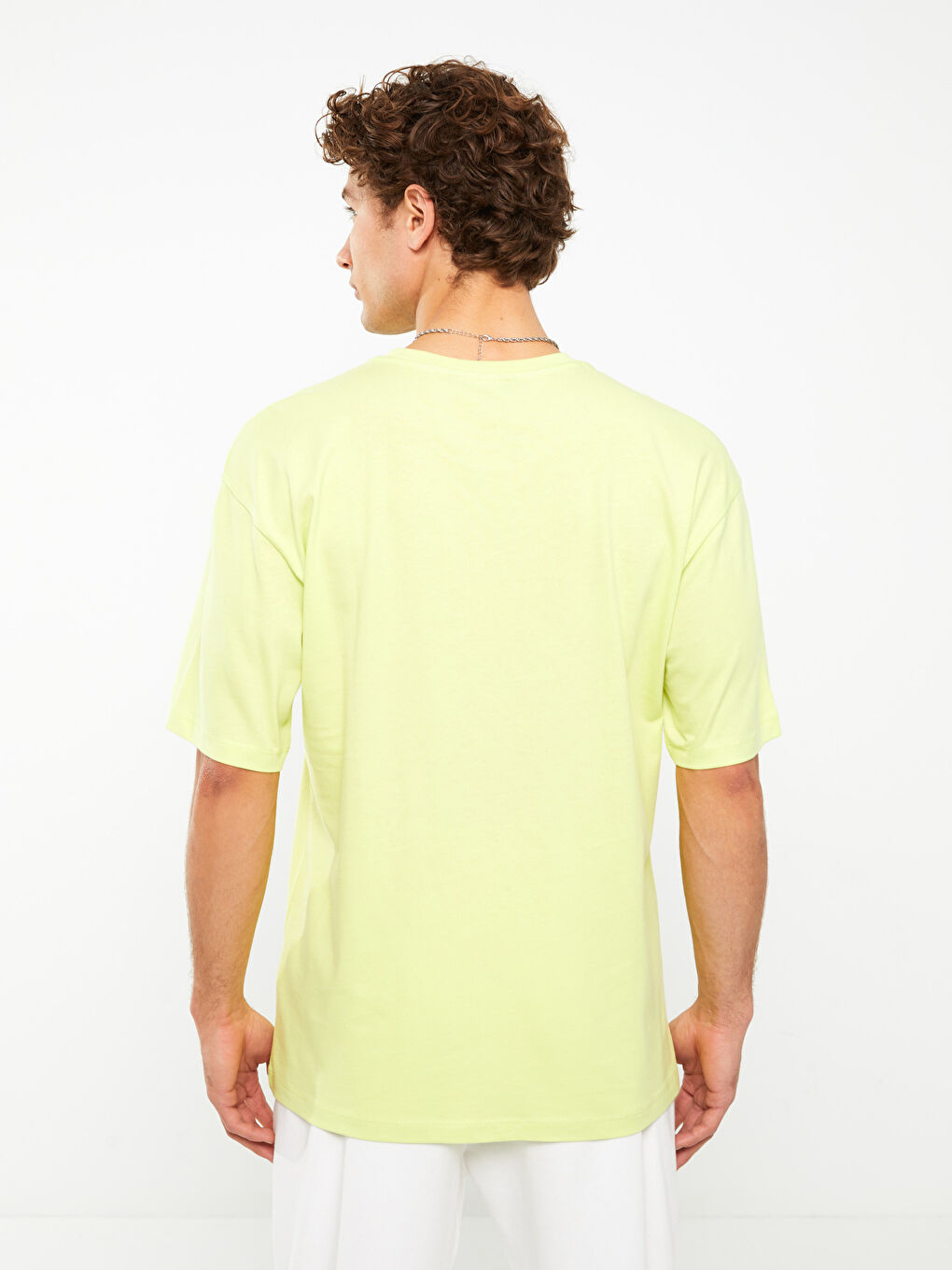 Crew Neck Short Sleeve Printed Combed Cotton Men's T-shirt-4