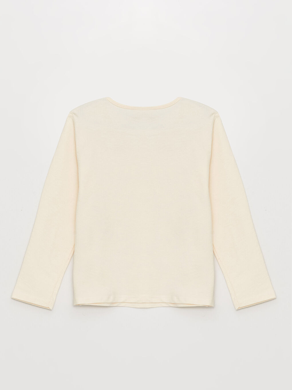 LCW Kids Базова тениска с дълъг ръкав и кръгло деколте за момичета -S32633Z4-FDW