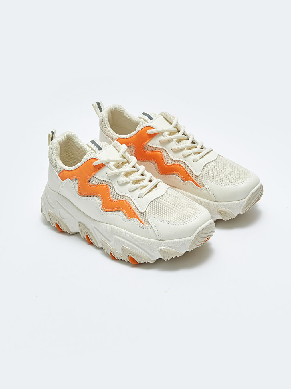 LCW STEPS Mesh Detailed Lace-Up Thick Sole Women's Sneakers -S32649Z8-SV8