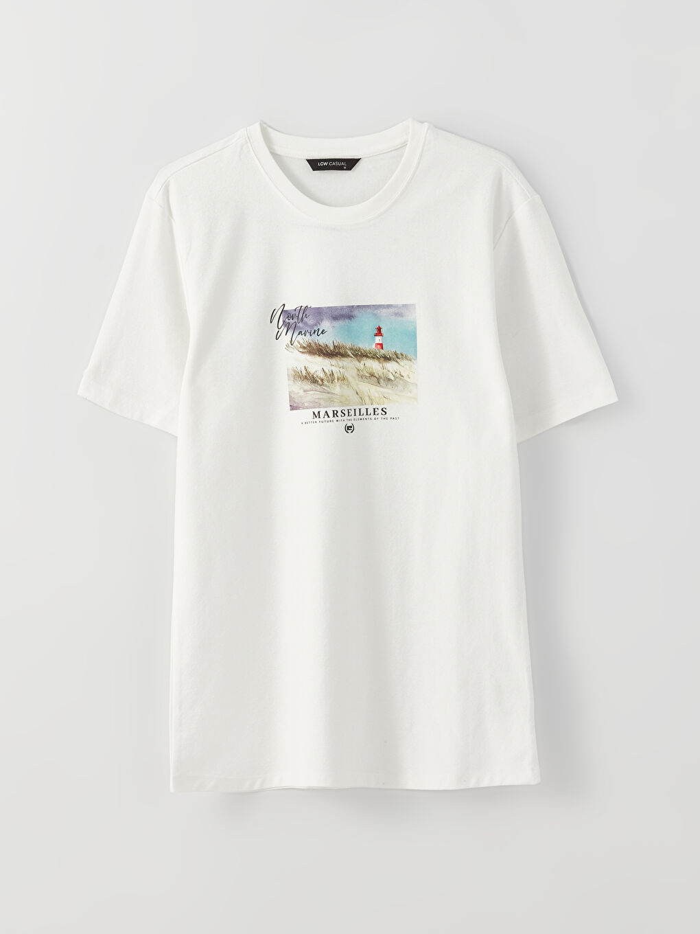 Crew Neck Short Sleeve Printed Men's T-Shirt-5