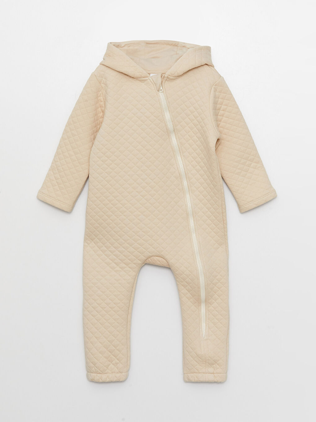 LC Waikiki Kombinezon za bebe dečake sa kapuljačom, dugim rukavima i uzorkom -S32673Z1-RMT