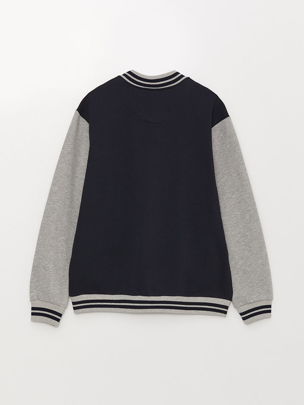 Relaxed Fit Long Sleeve Men's Thick College Jacket -S32684Z8-HRZ