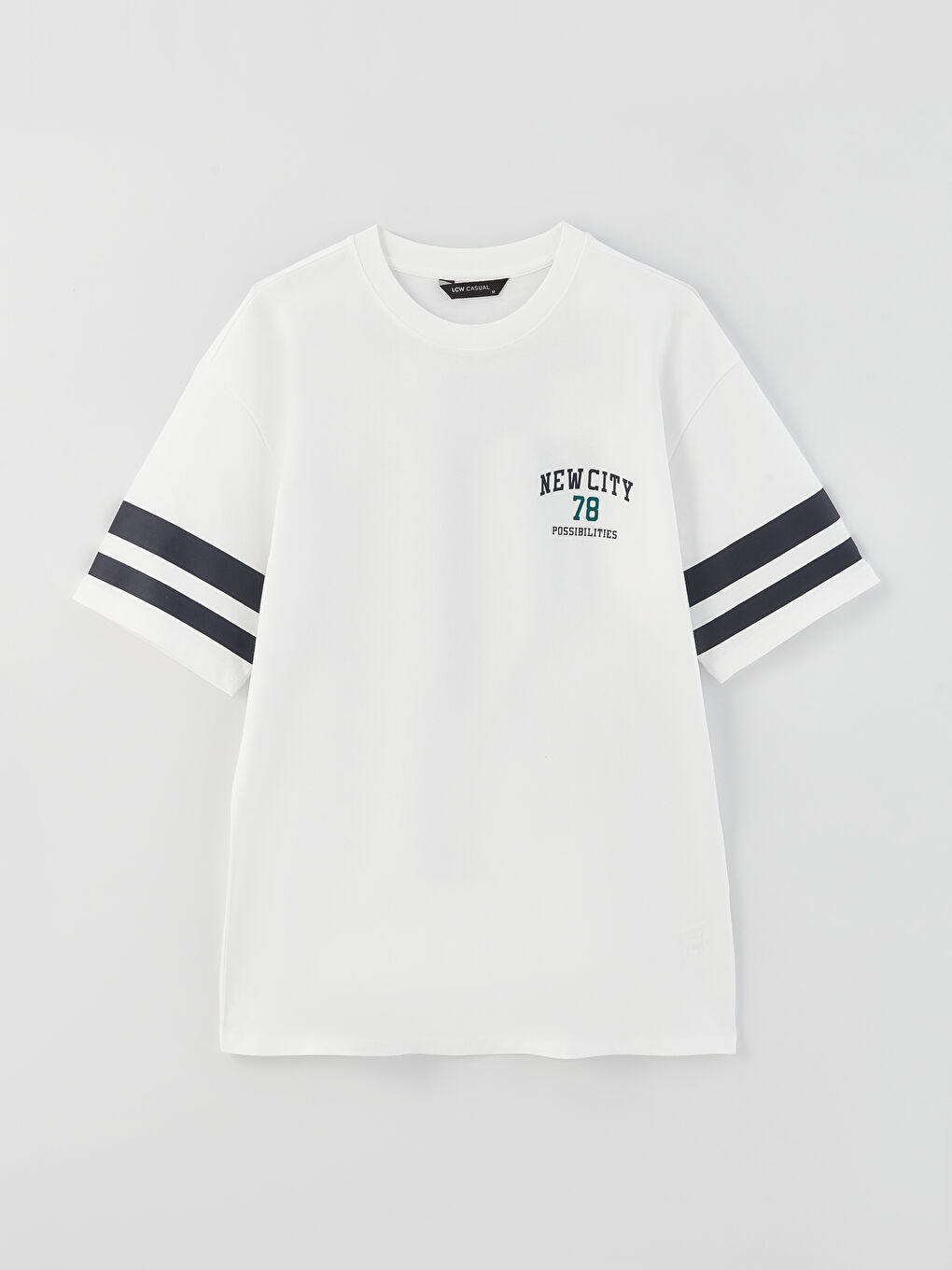 Crew Neck Long Sleeve Printed Men's T-Shirt-5