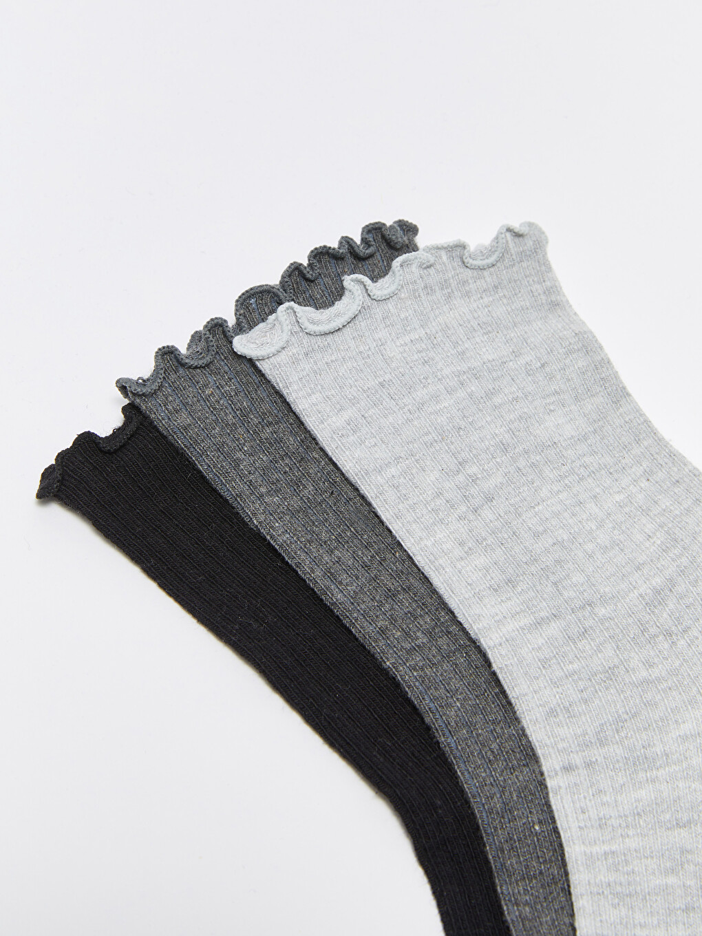 Women's Plain Ankle Socks 3-packs-2