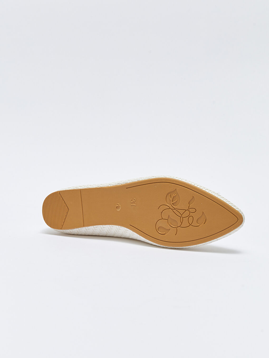 Beyaz Deri Görünümlü Kadın Babet-3