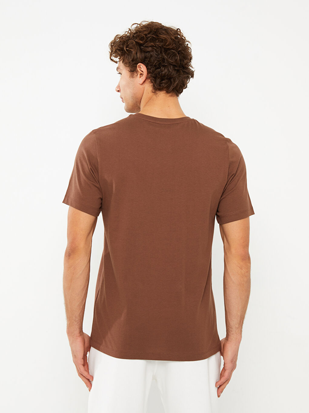 Crew Neck Short Sleeve Embroidered Jersey Men's T-Shirt-5