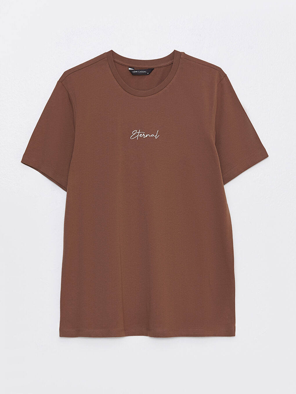 Crew Neck Short Sleeve Embroidered Jersey Men's T-Shirt-6