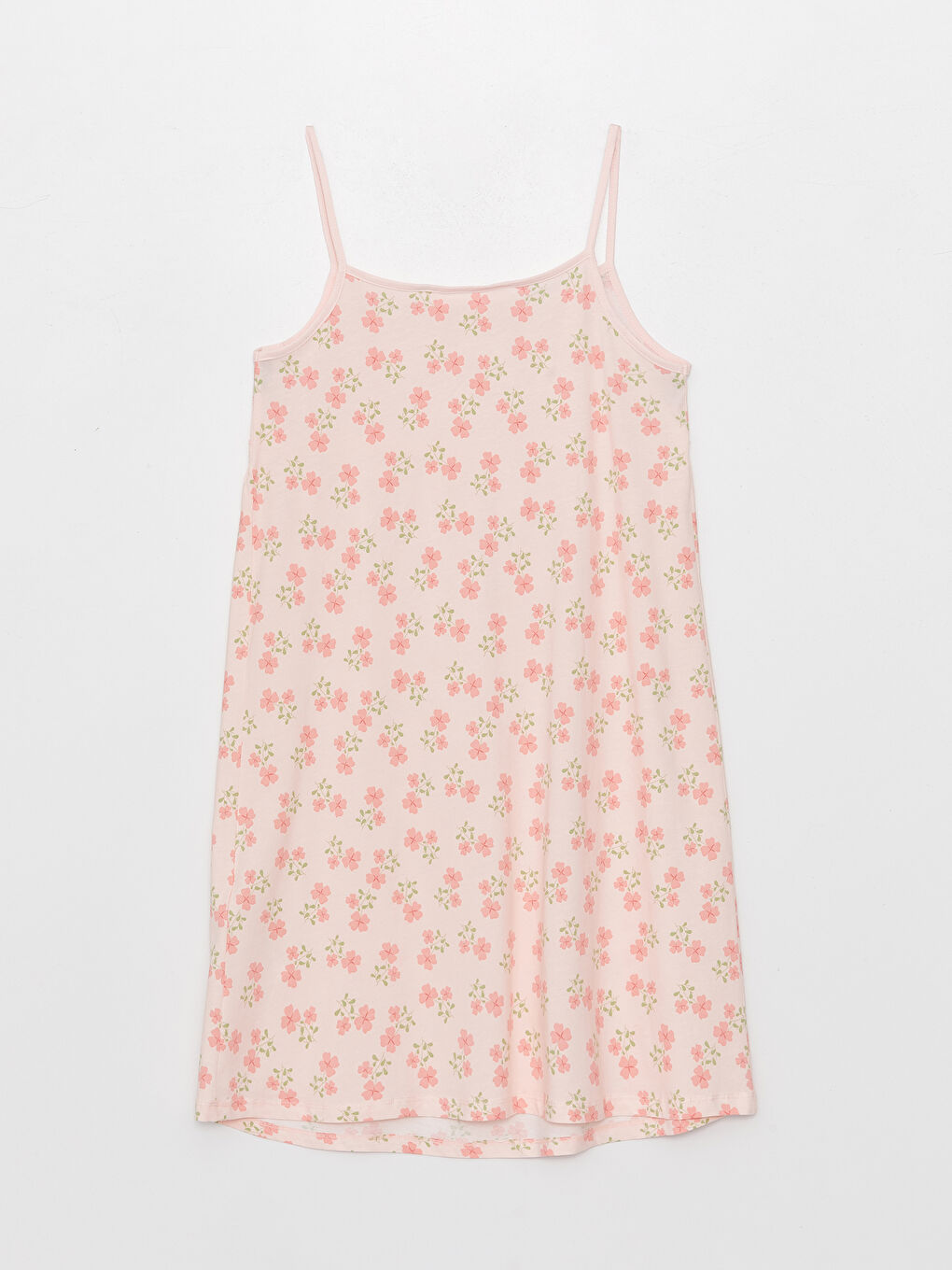 U Neck Patterned Strappy Women's Nightdress -S32717Z8-LSZ
