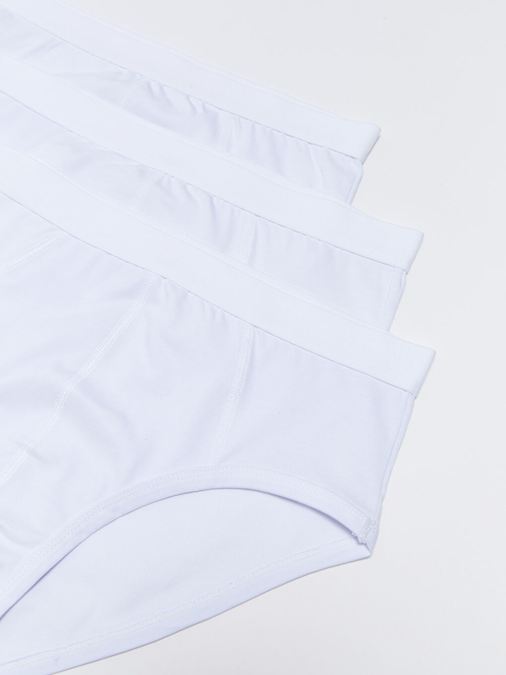 Standard Size Cotton Flexible Men's Slip Briefs 3-pack-1