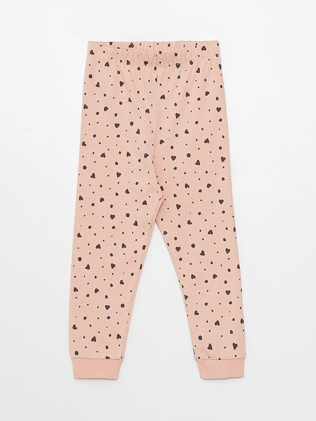 طقم بيجامة للبنات الصغيرات مطبوع ميكي ماوس بياقة دائرية وكم طويل-2