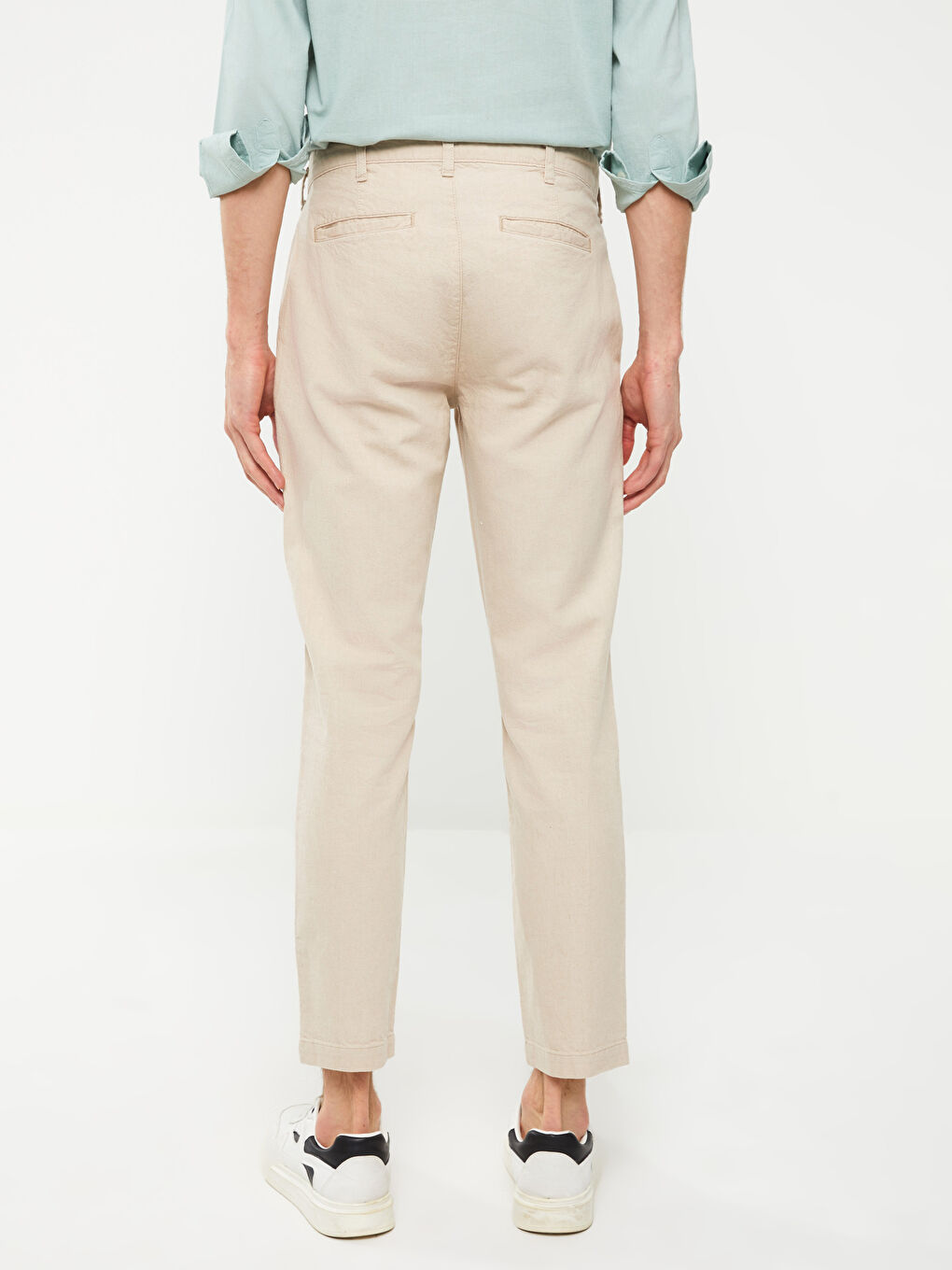 XSIDE Regular Fit Linen-Look Men's Trousers -S32878Z8-S9Y