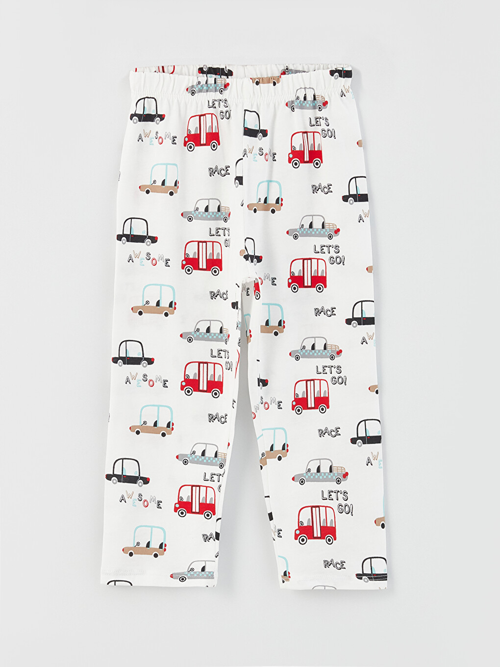 Polo Neck Long Sleeve Printed Baby Boys' Pyjama Set-2