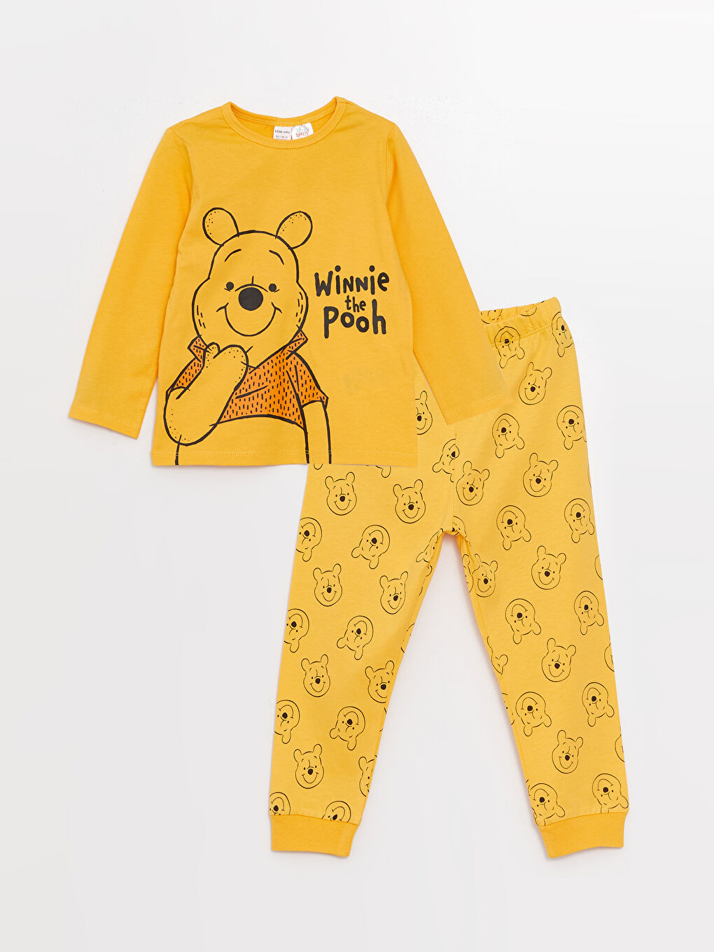 LCW baby طقم بيجاما ولاد صغار مطبوع ويندي ذا بوه كم قصير كول مدور -S32893Z1-FVD