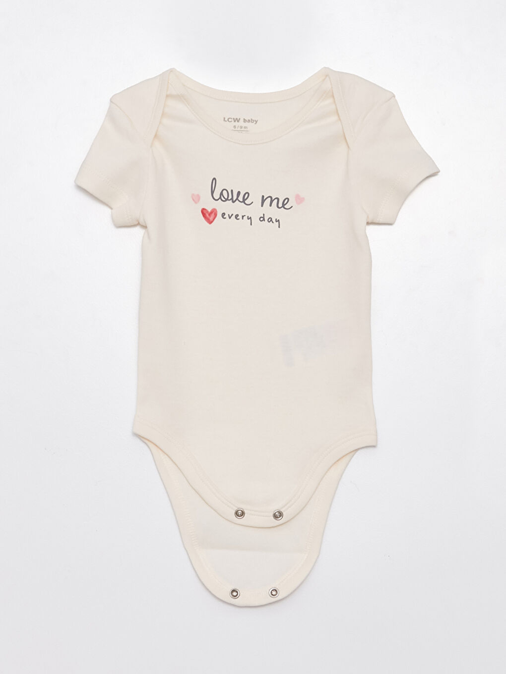 Конверт жағалы қысқа жең принтті қыз балаға арналған 4 бөліктен тұратын жинақ-4