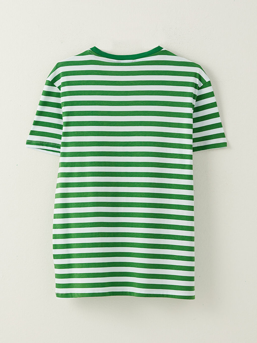 Crew Neck Short Sleeve Striped Jersey Men's T-Shirt-6