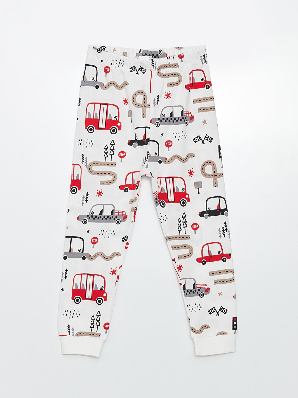 Crew Neck Long Sleeve Printed Baby Boy Pajamas Set of 2-4