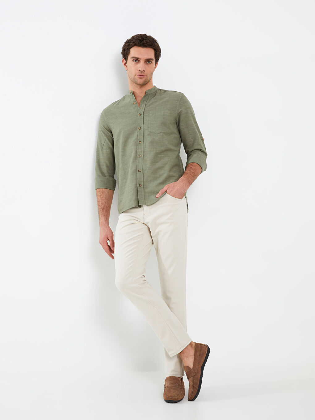 بنطلون جينز رجالي 750 سليم فيت