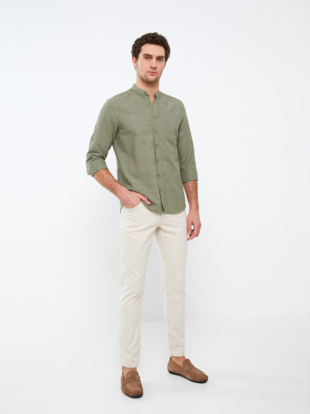 بنطلون جينز رجالي 750 سليم فيت-1