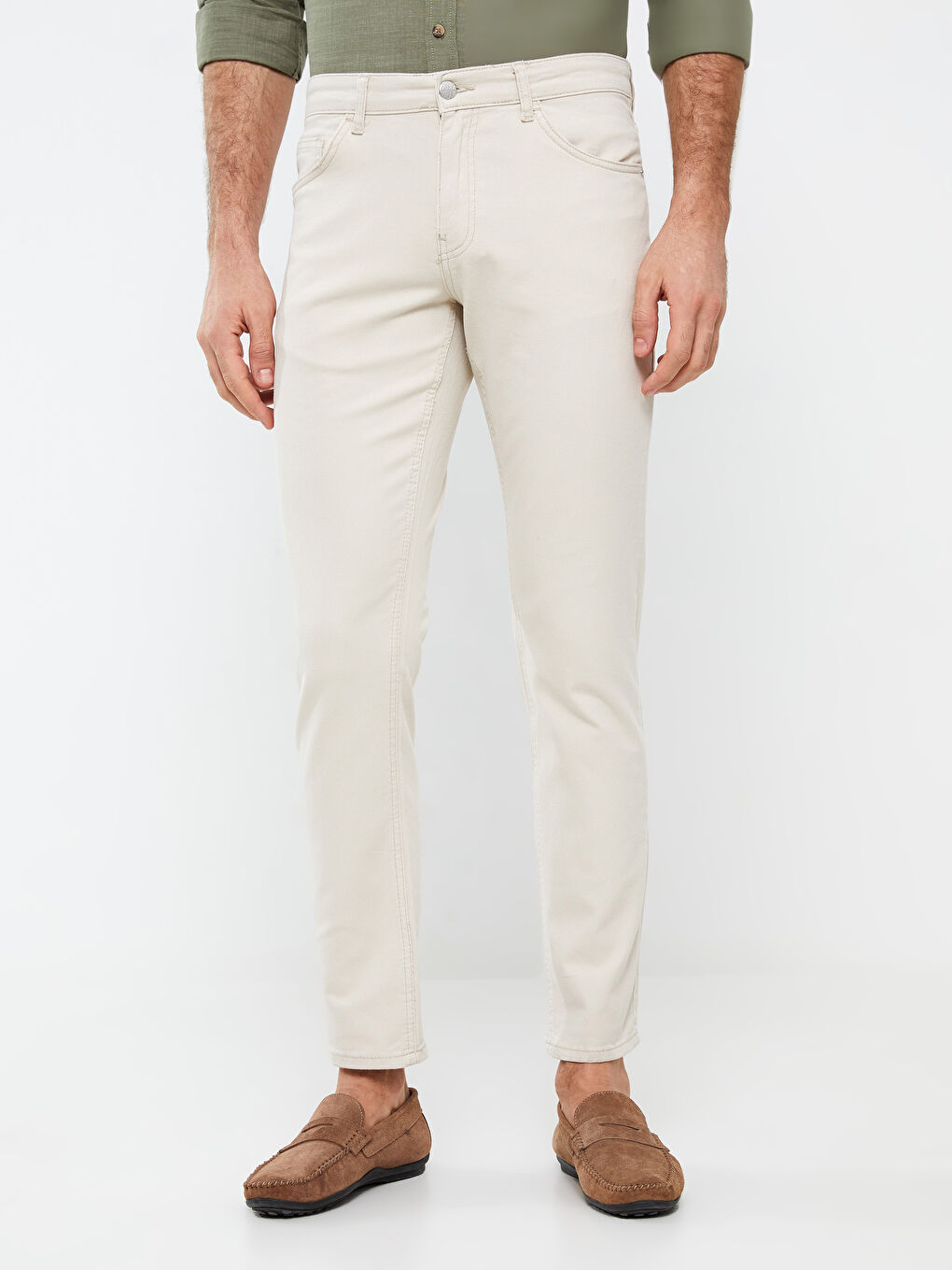 بنطلون جينز رجالي 750 سليم فيت-3