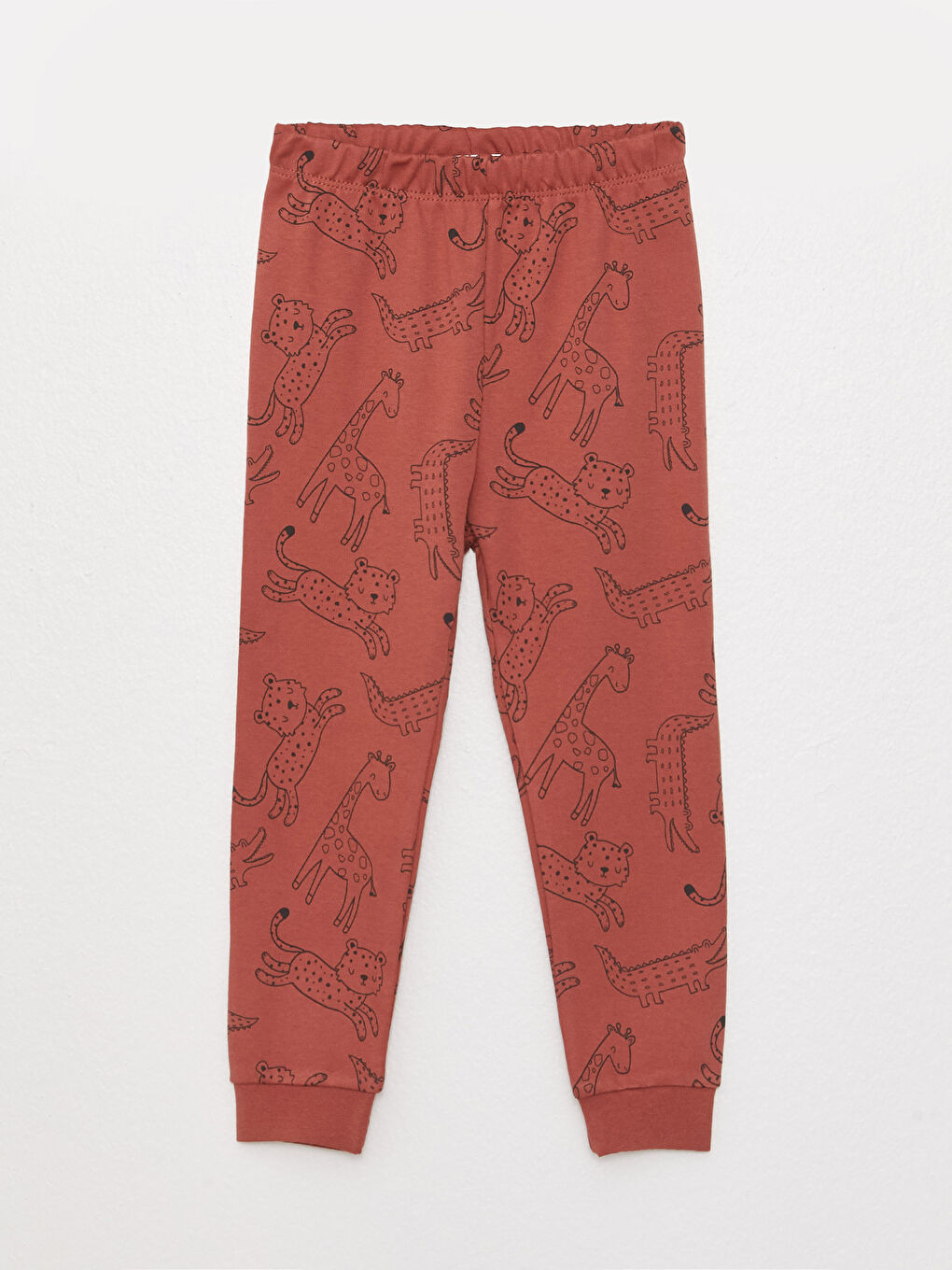 Crew Neck Long Sleeve Printed Baby Boy Pajama Set-2