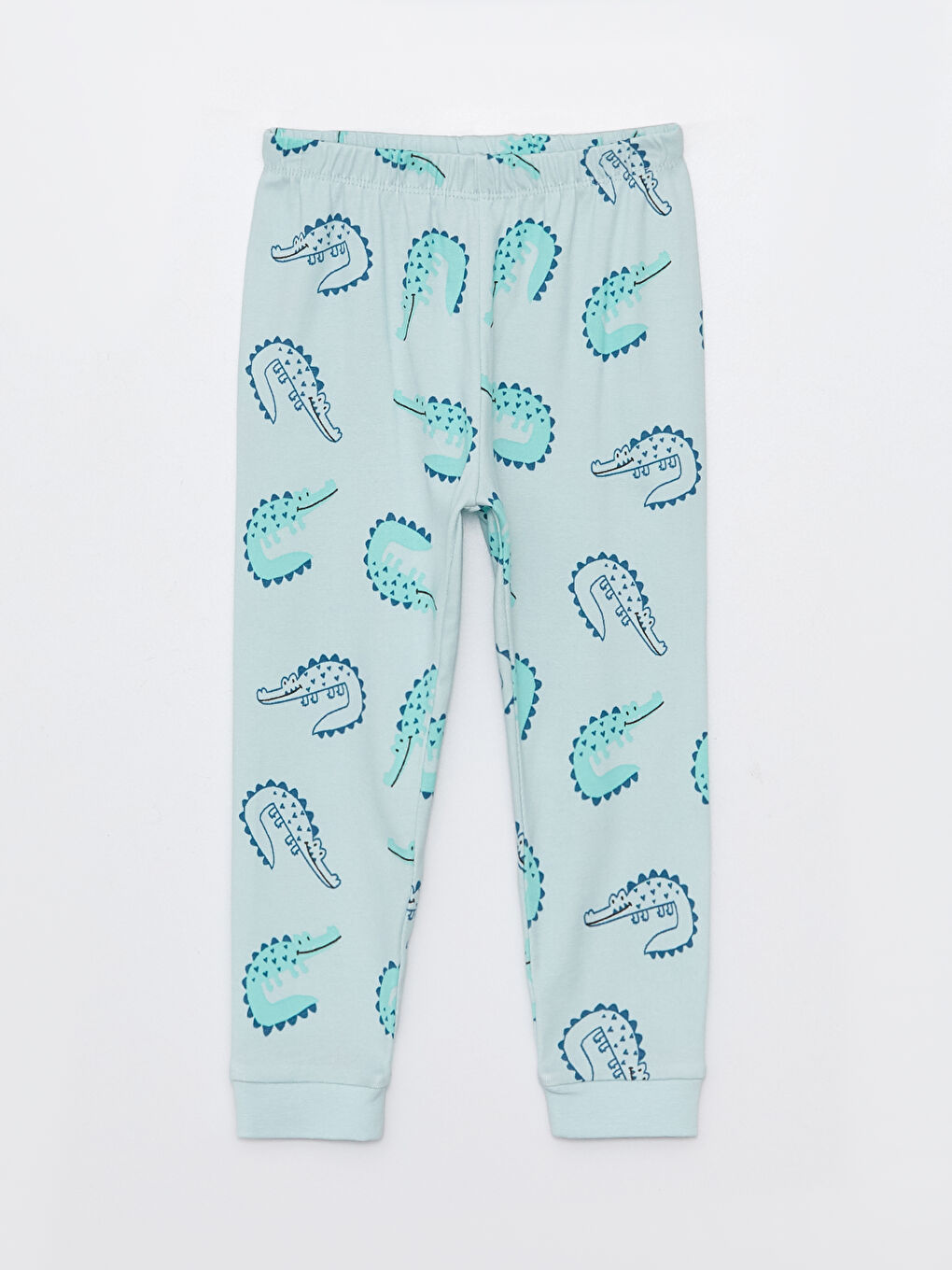 Set de pijama pentru bebeluși băieți, cu mânecă lungă și guler rotund, imprimat-2