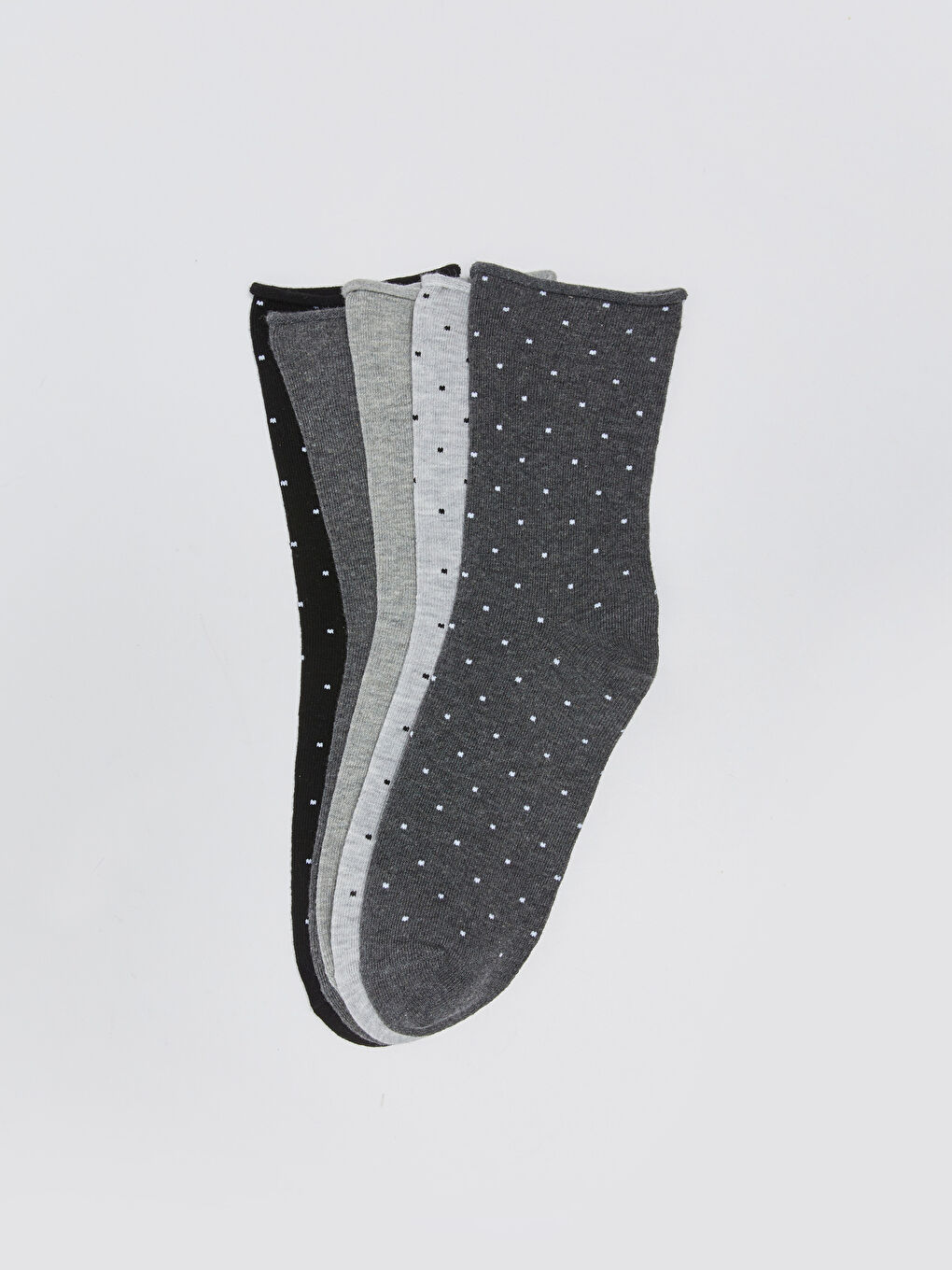 LCW DREAM Polka Dot Women's Ankle Socks 5 Pack -S32930Z8-LAL