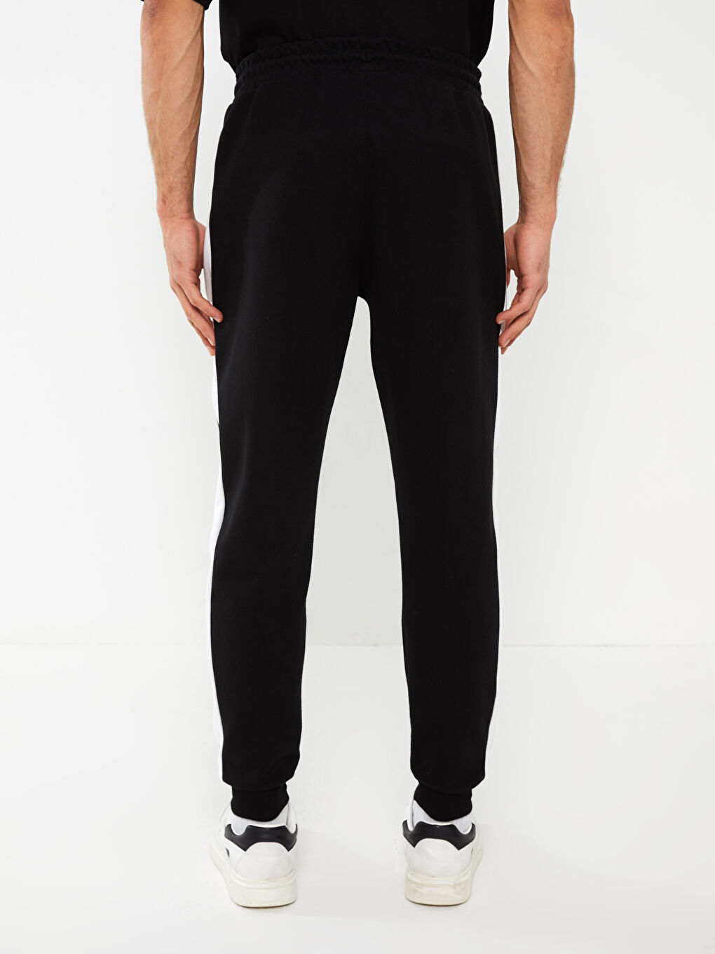 Siyah Slim Fit Erkek Jogger Eşofman Altı-3