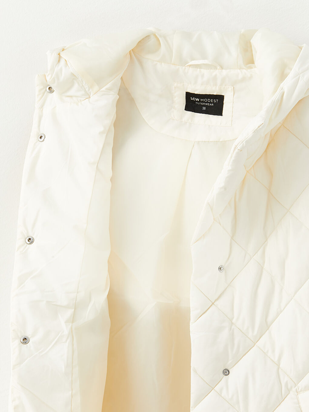 LCW Modest Doudoune sans manches matelassée à capuche pour Femmes -S32983Z8-FDH